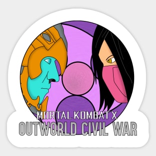 Mortal Kombat X Civil War Sticker